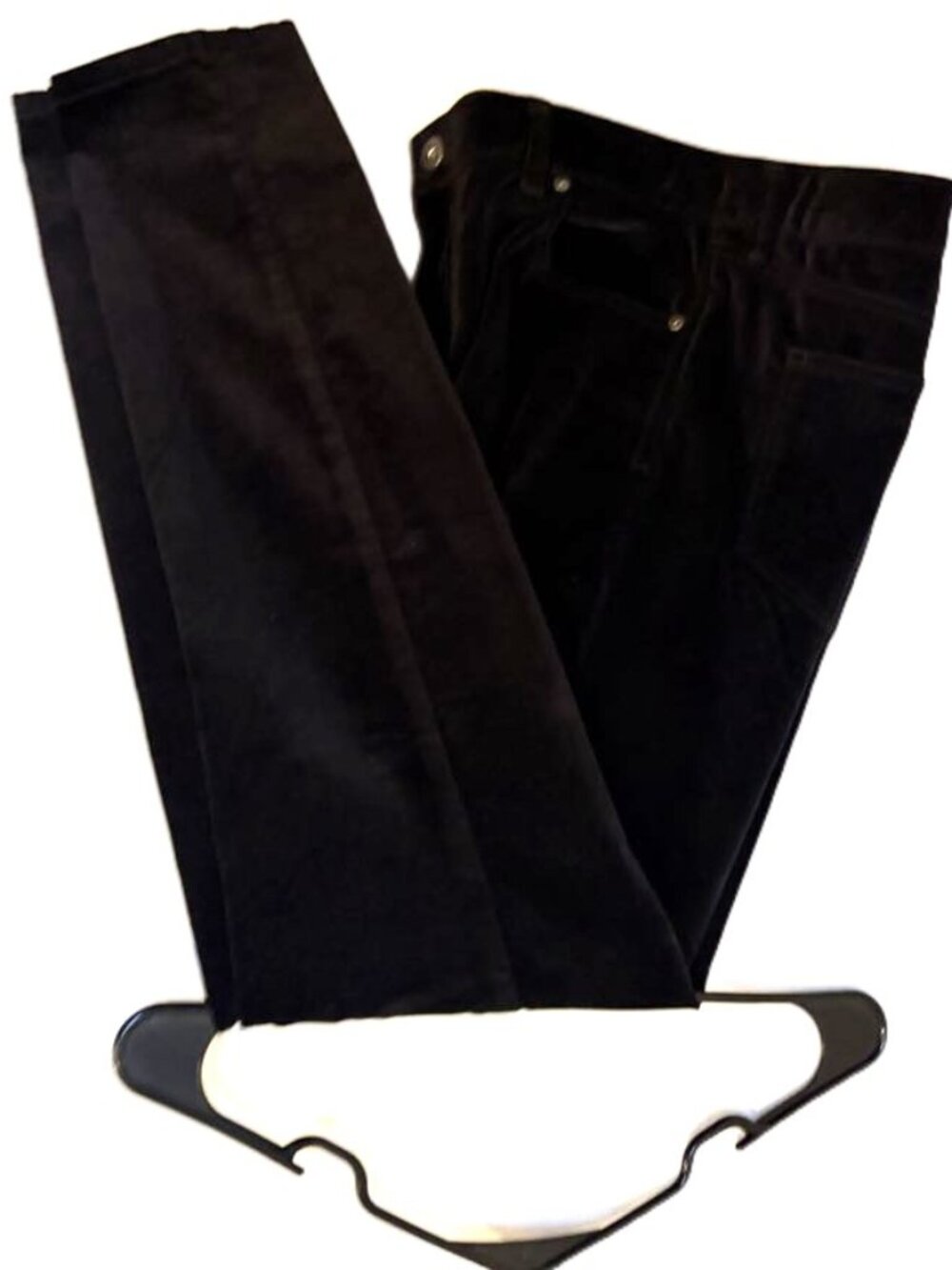 Style & Co. Mid Rise 5 Pocket Black Velvet Skinny Jeans Sz 10